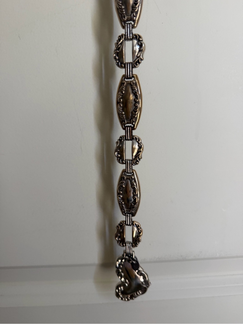 Vtg 1996 Elegant bringhton Silver-Tone concho belt‎ hearts artsy western boho
